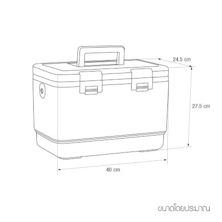กระติกน้ำแข็งเก็บความเย็น ICEBASE รุ่น CLP-312CM (JUPITER) ขนาด 12 ลิตร สีครีม_2